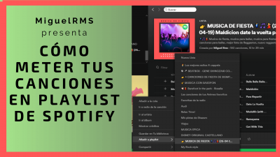 Como meter tus canciones en Playlist de Spotify